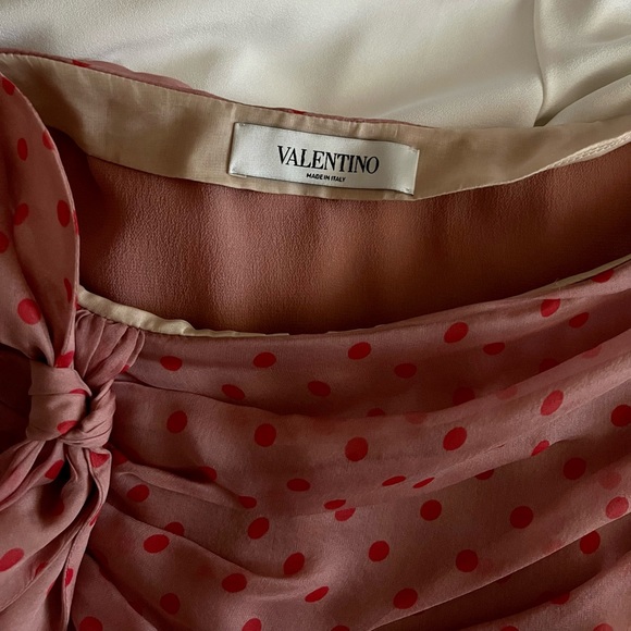 Valentino Silk Midi Skirt with tied bow - Picture 4 of 6